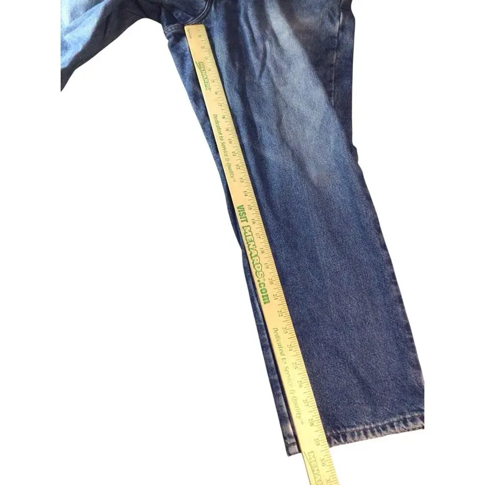 Vintage LL Bean Classic Fit Jeans Mens 38x30 Blue Denim Flannel Lined